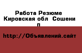 Работа Резюме. Кировская обл.,Сошени п.